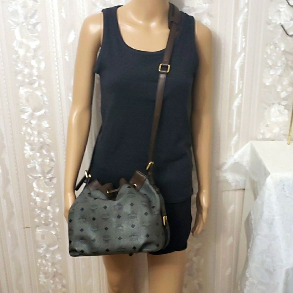 MCM Drawstring Bucket Shoulder Bag - Picture 4 of 12